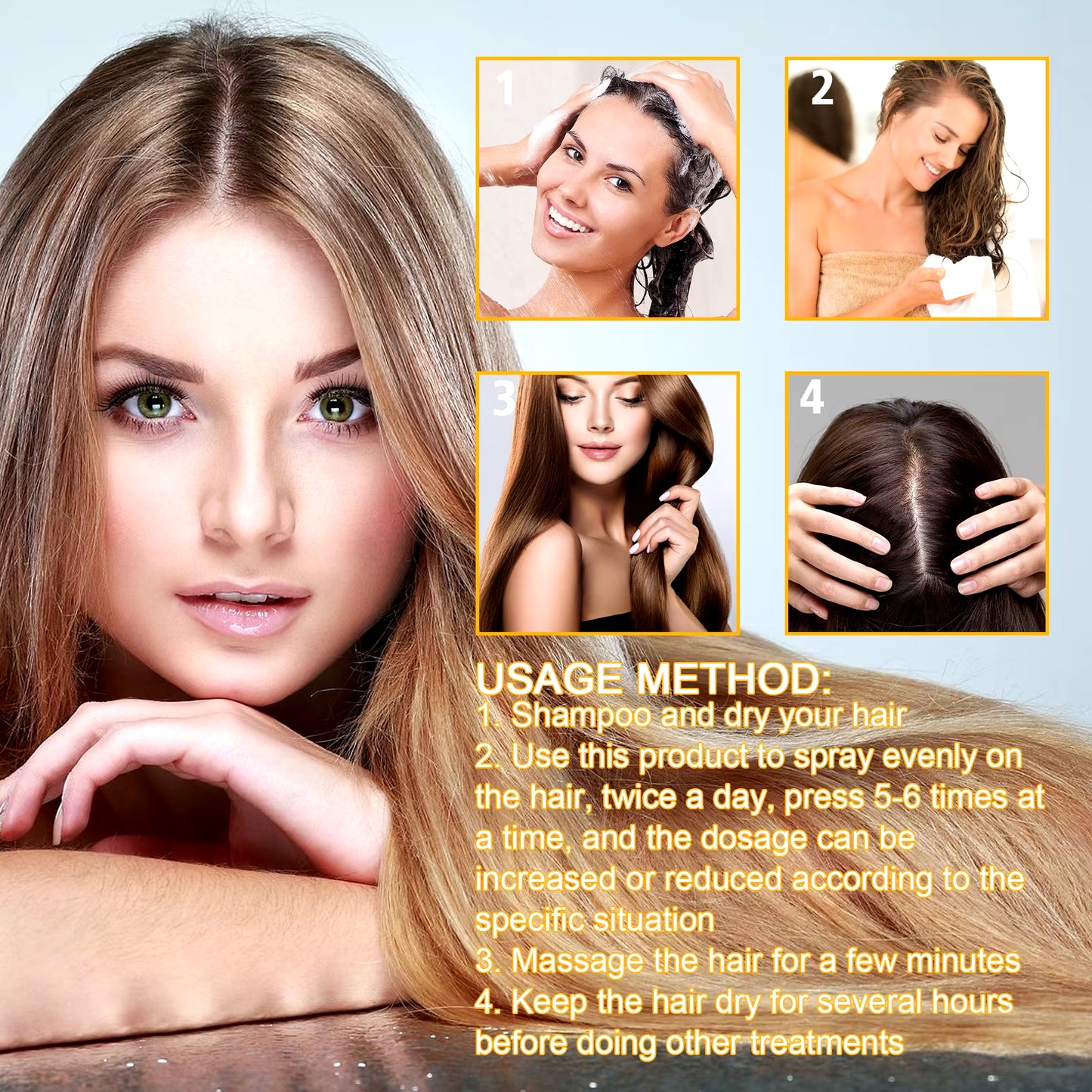 Magic Biotin Hair Serum Strengthen Smoothing Deep Nourishing Frizzy Hair Product Damaged Repair Spray Hair Oil Serum 30Ml