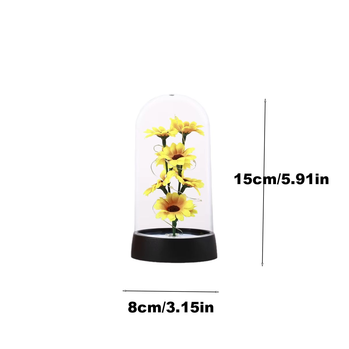 Graduation Season Gift Small Sunflower Plastic Set Mother'S Day Send Wife Send Mother Valentine'S Day Eternal Flower Gift Birthd
