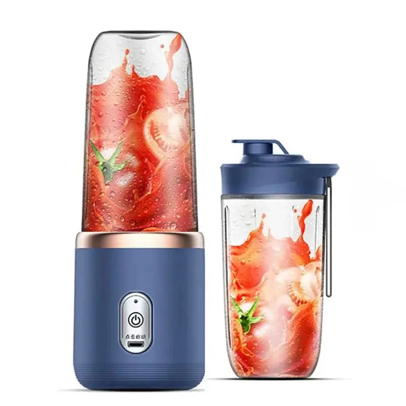 Portable Juicer Cup 6 Blade Blender Bottle Household Fruit Juicer Cup Smoothie Blender USB Rechargeable Juicer Kitchen Tool