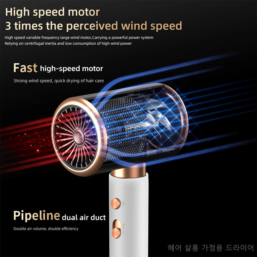 Ionic Hair Dryer High Speed Motor Blow Drier 2000W Hairdryer Negative Ion Hair Care Styler Professional Blow Dryer Free Shipping