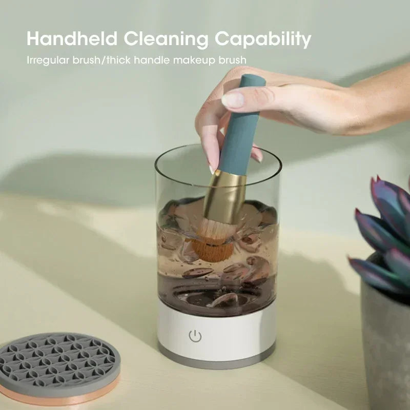 3 in 1 USB Electric Makeup Brush Cleaner Portable Makeup Brushes Lazy Cleaning Brush Tool Automatic Makeup Brush Cleaning