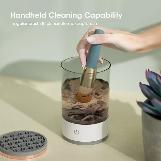3 in 1 USB Electric Makeup Brush Cleaner Portable Makeup Brushes Lazy Cleaning Brush Tool Automatic Makeup Brush Cleaning