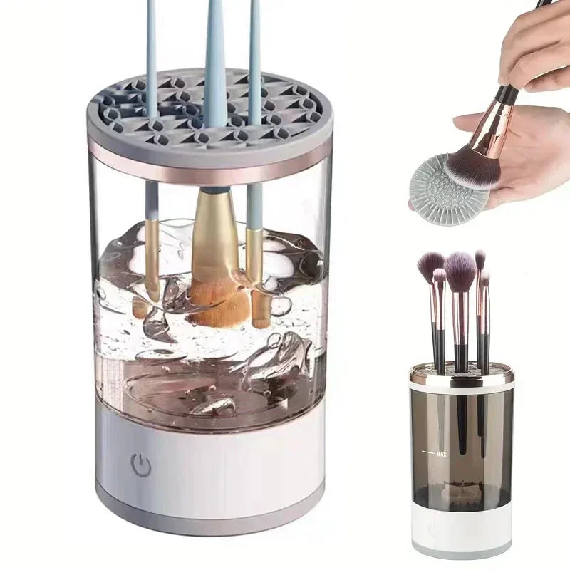 3 in 1 USB Electric Makeup Brush Cleaner Portable Makeup Brushes Lazy Cleaning Brush Tool Automatic Makeup Brush Cleaning