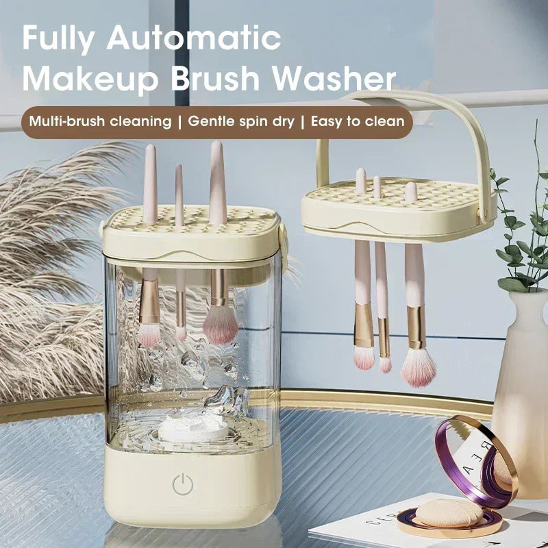 3 in 1 USB Electric Makeup Brush Cleaner Portable Makeup Brushes Lazy Cleaning Brush Tool Automatic Makeup Brush Cleaning