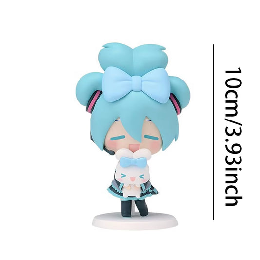 1PC 20Cm/7.87Inch Hatsune Miku X Cinnamoroll Anime Figure Kawaii Miku Action Figure PVC Adult Collection Model Doll Toys Gifts